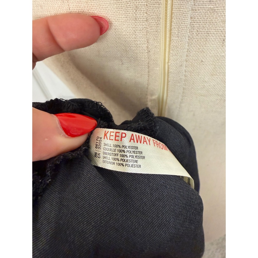 Free People Day to Night Convertible Slip Dress Black Satin Cowl Neck Ruched S - Picture 10 of 10